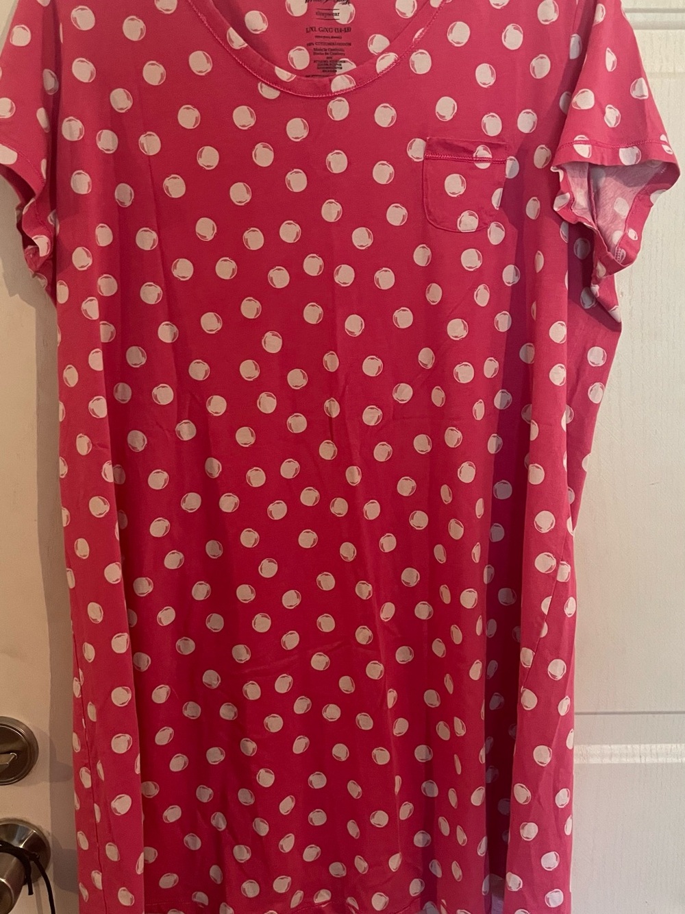 White Stag Pink Polka Dot Nightshirt